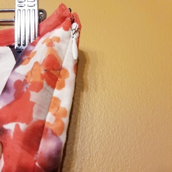 Nic & Zoe | Floral Silk Blend A-Line Knee Length Faux Wrap Skirt (Size 14) - Picture 5 of 9